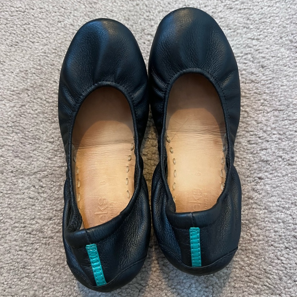 Matte black Tieks size 8 Great condition